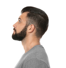 Obraz premium Handsome man on white background