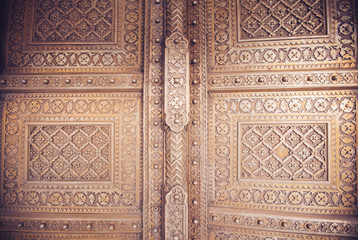 Old Golden Doors of the Jaipur City Palace