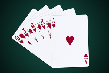 royal flush spades flourish