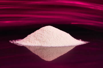 Dry Chemical Powder. Could be a natural chemical extract or product of industrial chemistry.