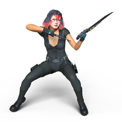 Obraz premium 女性戦士