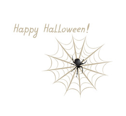 Happy halloween greeting card. Holiday background