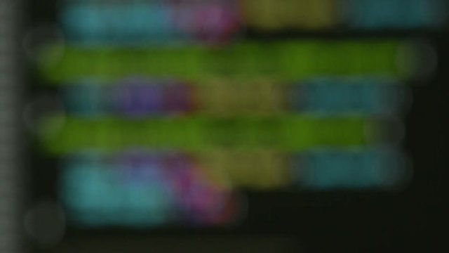 Blurry code abstract computer background.