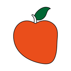 Delicios apple fruit icon vector illustration graphic design