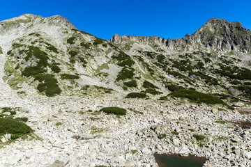 Landscape with Left Kralev Dvor pass, Pirin Mountain, Bulgaria
