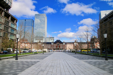 Naklejka premium 東京駅西口