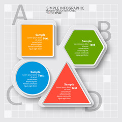 Abstract 3D Paper Infographics