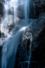 Fototapeta na wymiar Waterfall landscape with beautiful stones. Long Exposure.