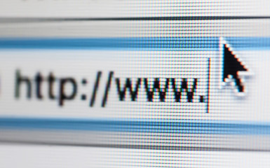 http://www and Cursor on the Computer Monitor