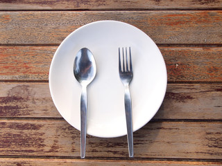 overhead shot of an empty dish