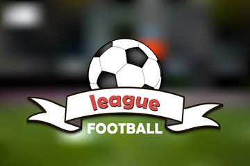 Obraz premium Logo football league