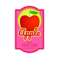 apple syrup label
