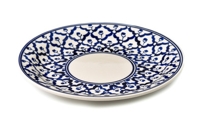 Plate on white background