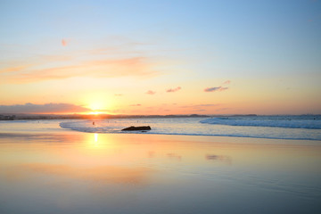 Fototapeta na wymiar Sunset in Coolangatta, Australia