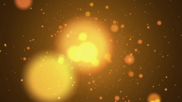 Greeting Season concept.abstract background,Bokeh yellow gold lights moving in 4K (UHD)