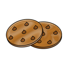 Cookies delicious snack icon vector illustration graphic design