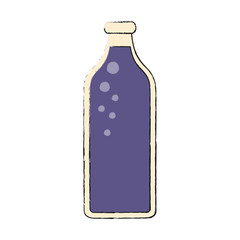 Glass bottle isolated icon vector illustration graphic design