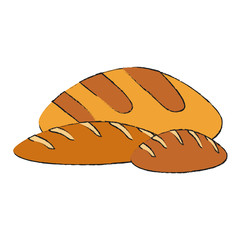 Delicious breads foods icon vector illustration graphic design