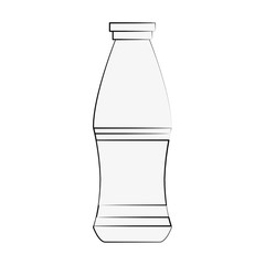 Milk bottle isolated icon vector illustration graphic design