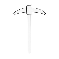 Pick construction tool icon vector illustration graphic design