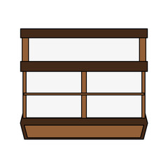 bakery empty stand icon vector illustration graphic design