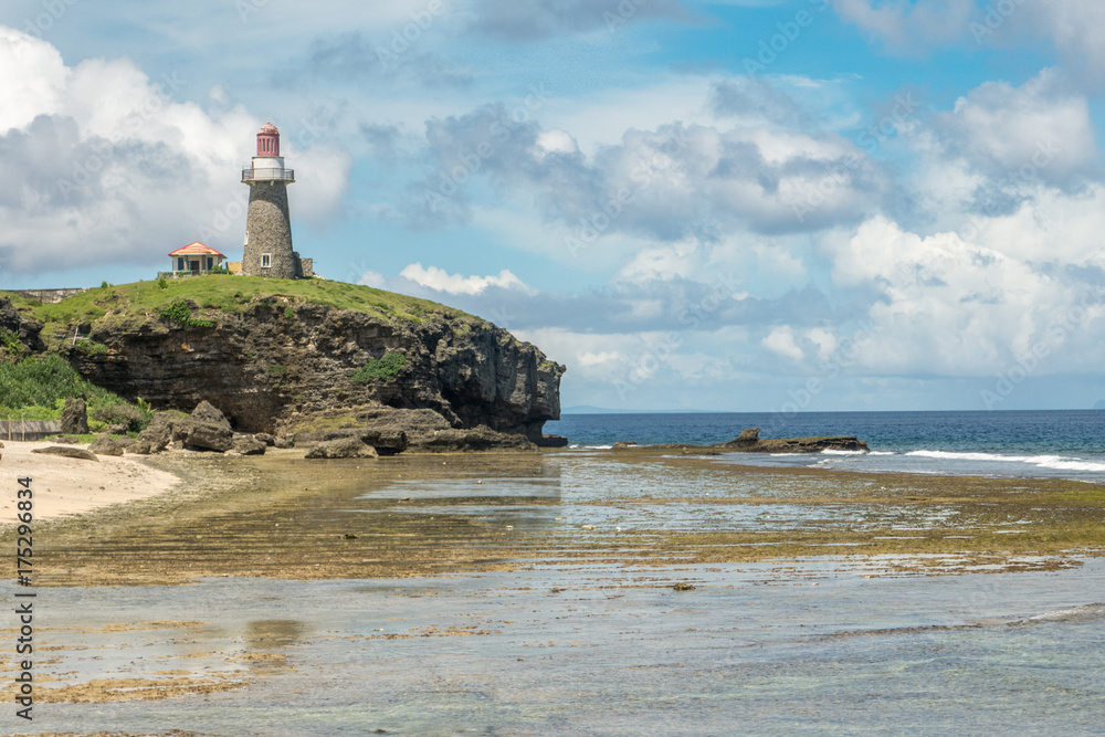 Wall mural Lighthouse and beach in Sabtang island , Batanes