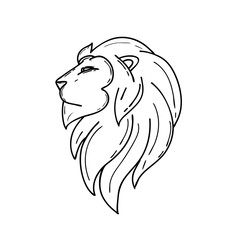 Head lion art