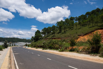 View of the suburb of Dalat, Vietnam