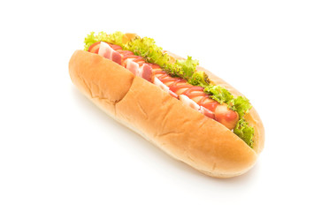 sausage hotdog with ketchup