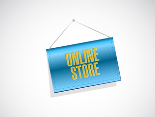 online store hanging sign concept