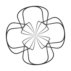 Floral Pattern Line Art