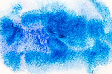 blue watercolor.