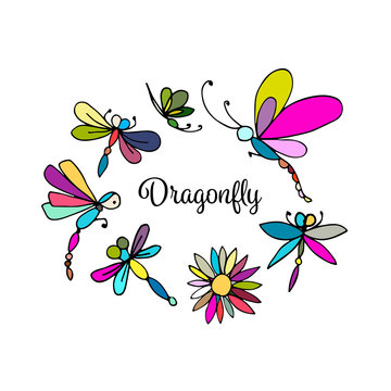 Dragonfly, sketch for your design