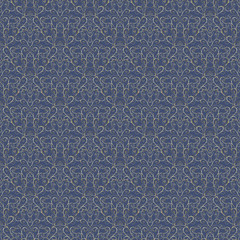 Luxury silver blue navy seamless pattern