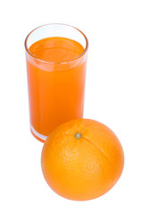 fresh orange isolated on white background