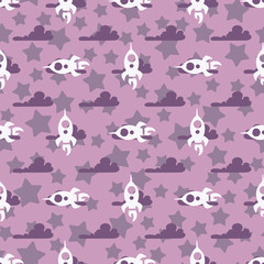 seamless pattern with clouds