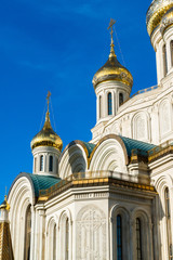 Fototapeta premium Church in honor of Resurrection of Christ, the New Martyrs and Confessors in Moscow. Russia