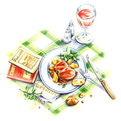 休日のランチタイム