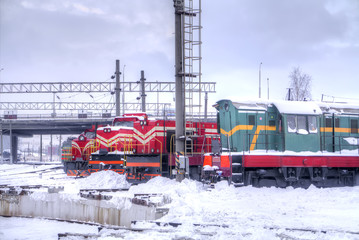 Railway locomotive depot © Pavel Parmenov