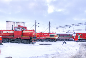 Railway locomotive depot © Pavel Parmenov