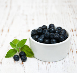 Bowl with Blueberries