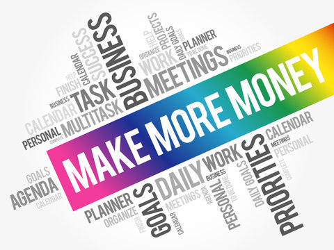 Make More Money word cloud business concept