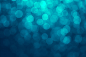 Fototapeta na wymiar abstract bokeh background turquoise color
