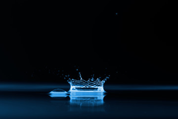 Photo of water splashes and ripples background