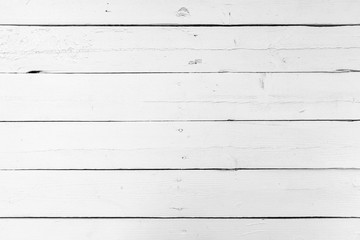 White wooden wall made of planks