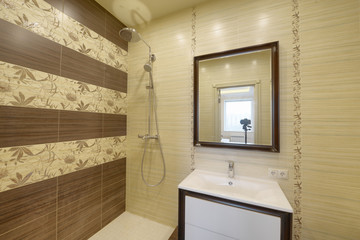 
The interior of bathroom.