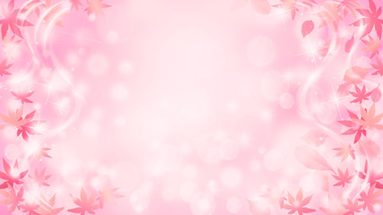 Obraz premium 秋のイメージ 輝く紅葉と落ち葉