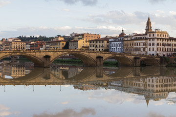 Ponte Alla Carraia. River Arno. Florence, Italy