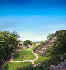 Palenque, Maya city in Chiapas, Mexico