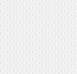 White seamless geometric pattern, ribbed surface with rings, use as a background or texture, the 3D effect vector.